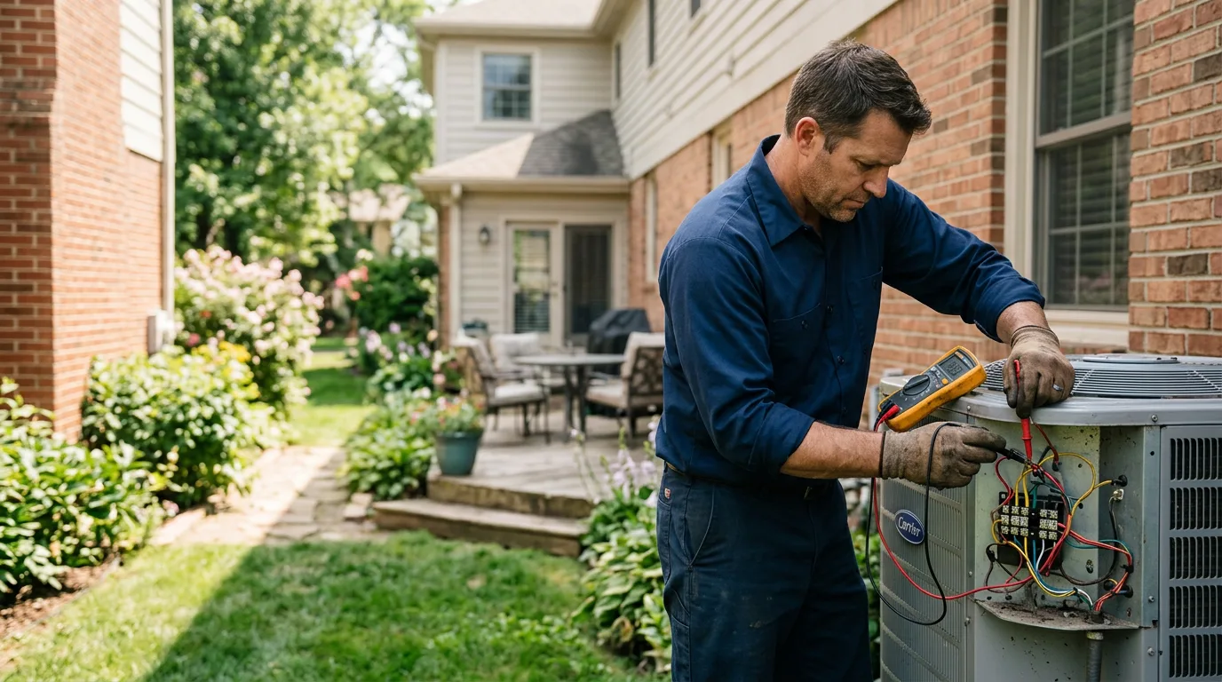 HVAC technician working near Danville, IN